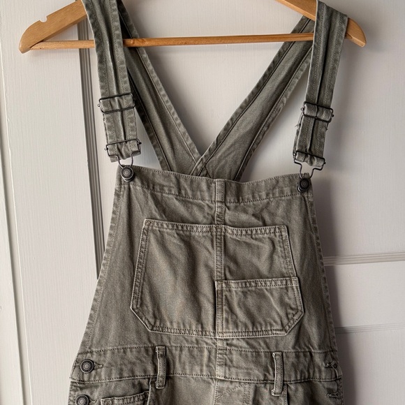 Free People - Ziggy Denim Overalls - Green - Small - Picture 6 of 6